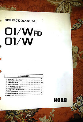 Korg 01/w pro x manual